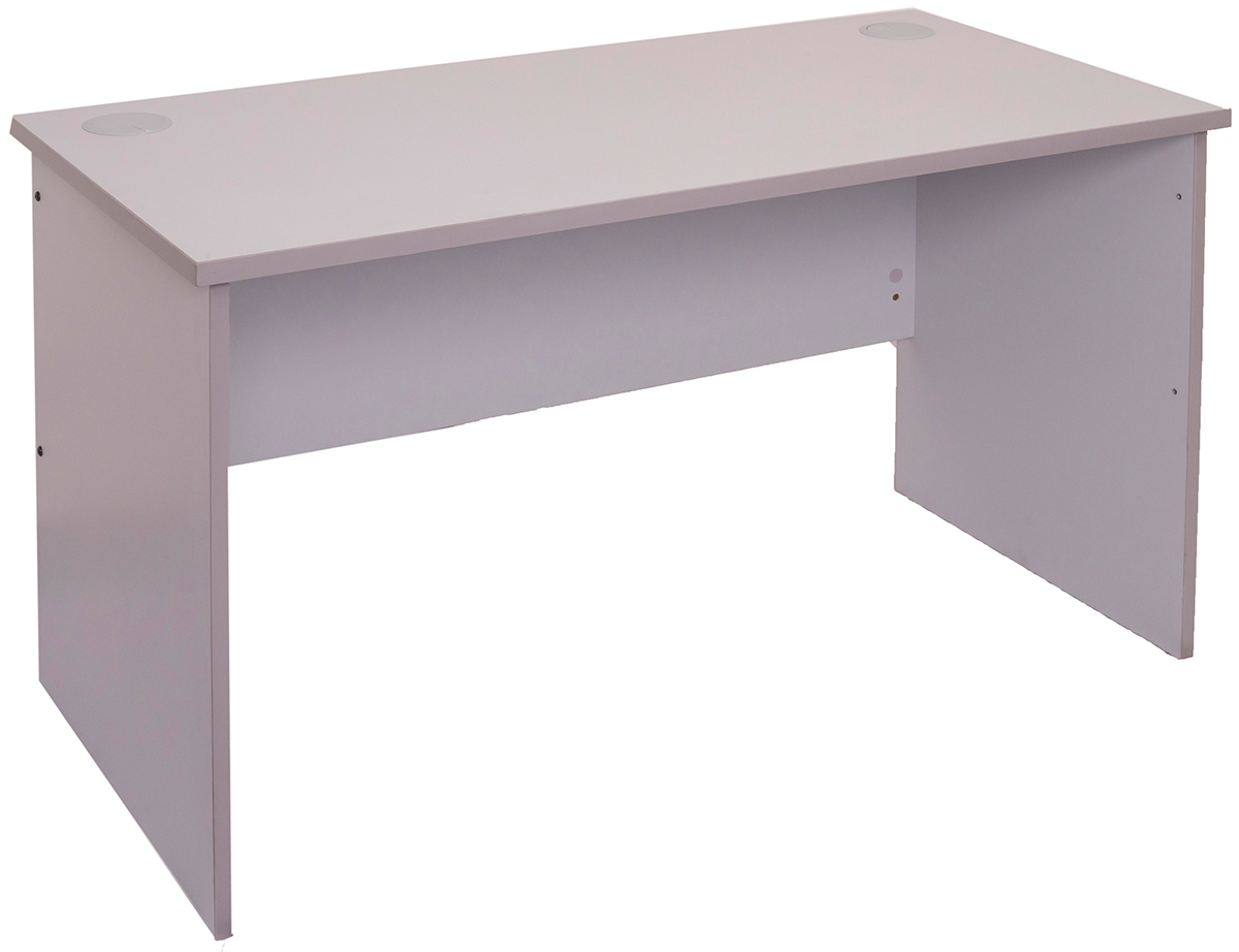 small white storage desk