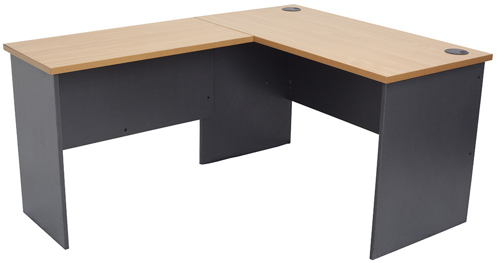 Express Office Desk with Return - 1200 x 600 Desk with 900 x 450 Return ...