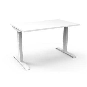 Agile Electric Height Adjustable Standing Desk - White Frame - 1600mm x ...