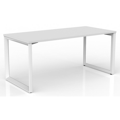 Anvil White Straight Home Office Desk White Frame - 1600mm x 750mm