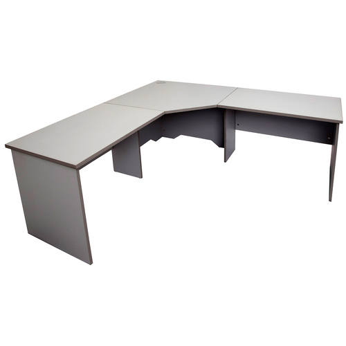 dark grey corner desk